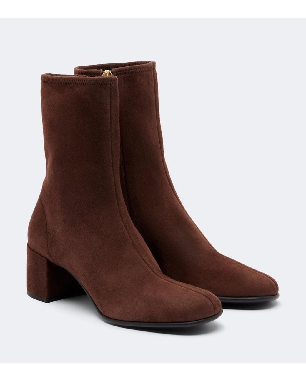 Prada Brown Suede Ankle Boots