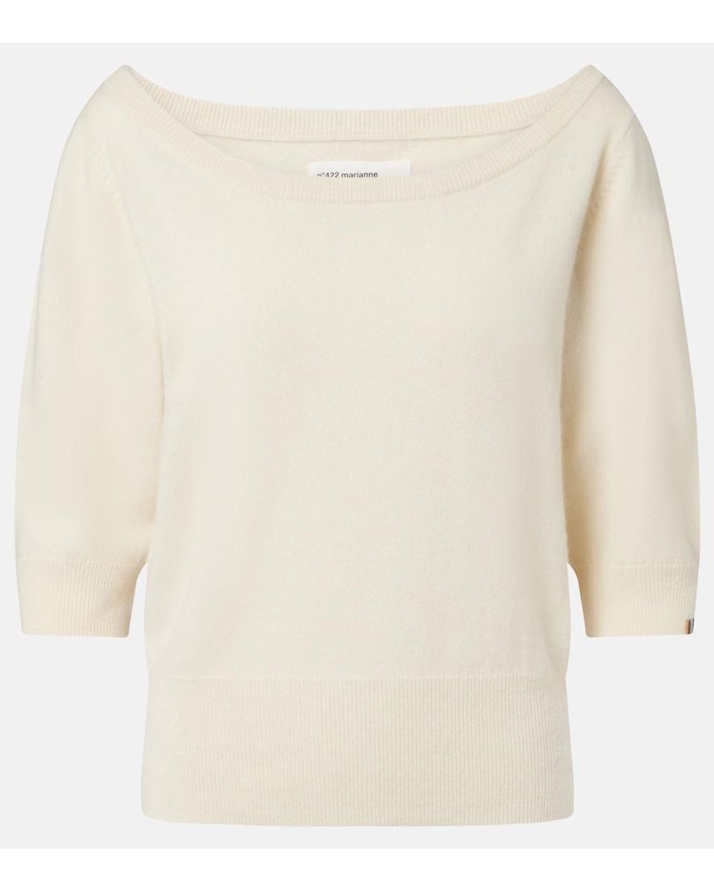 Extreme Cashmere Natural N°422 Marianne Cashmere Sweater