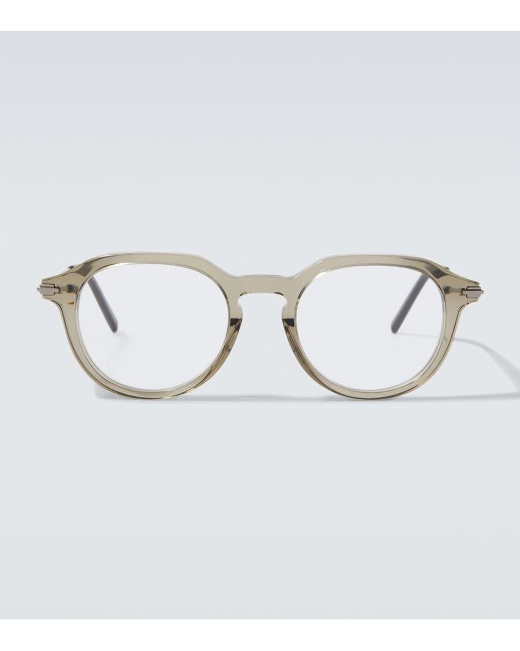 Dior Metallic Diorblacksuito R10I Round Glasses for men