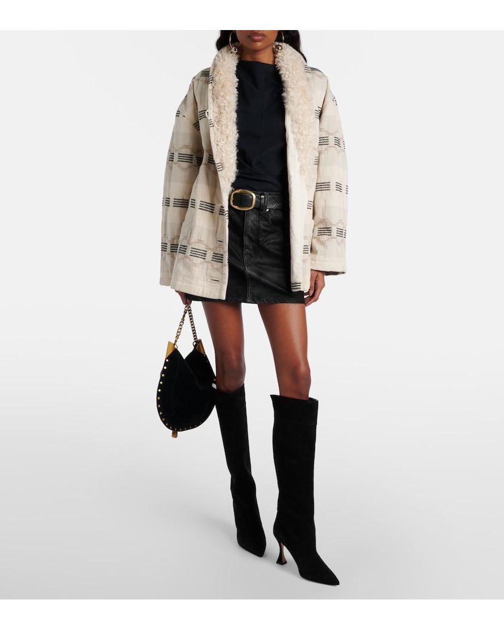 Manolo Blahnik Black Miralone 90 Suede Knee-High Boots
