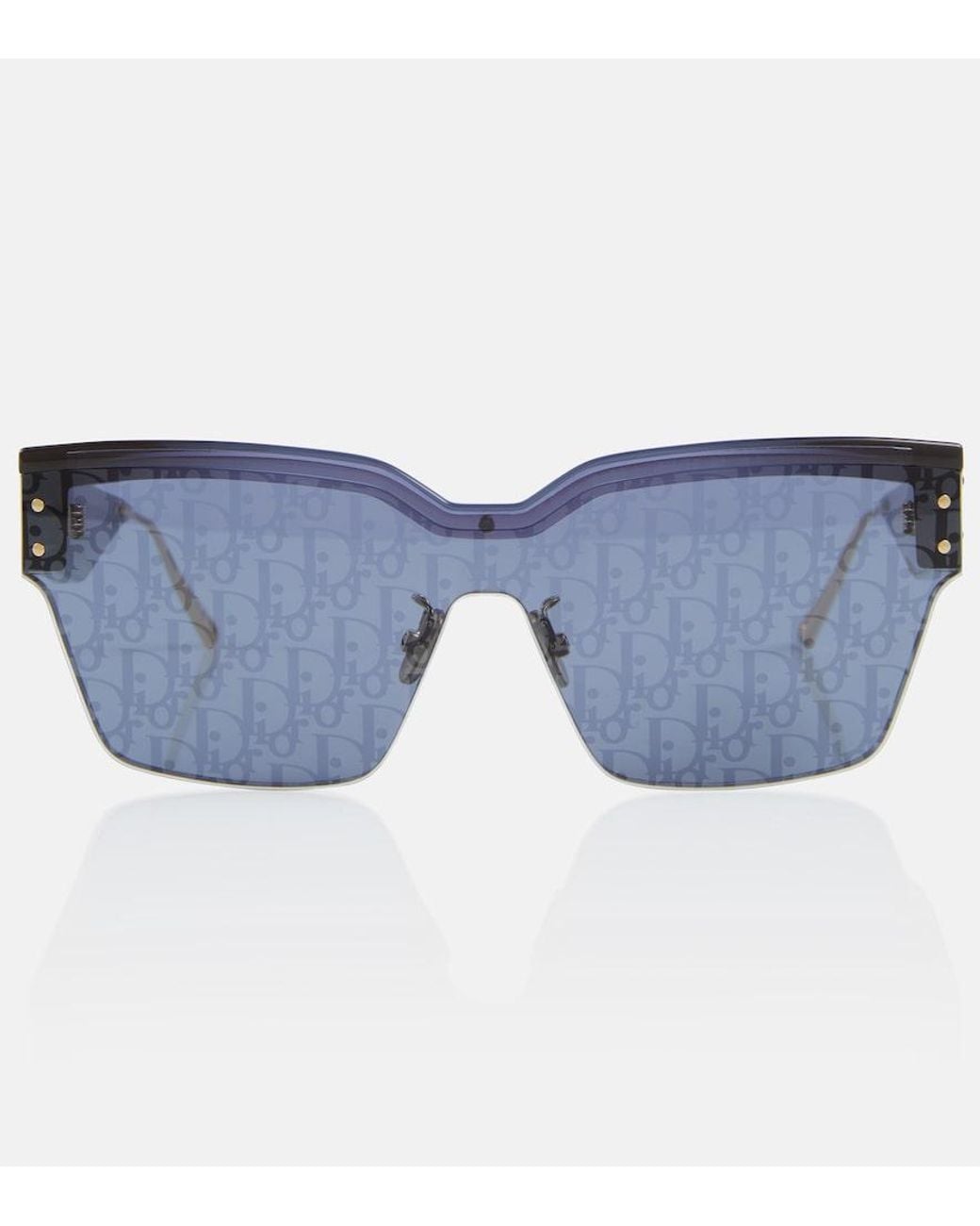 Dior Blue Diorclub M4U Square Shield Sunglasses