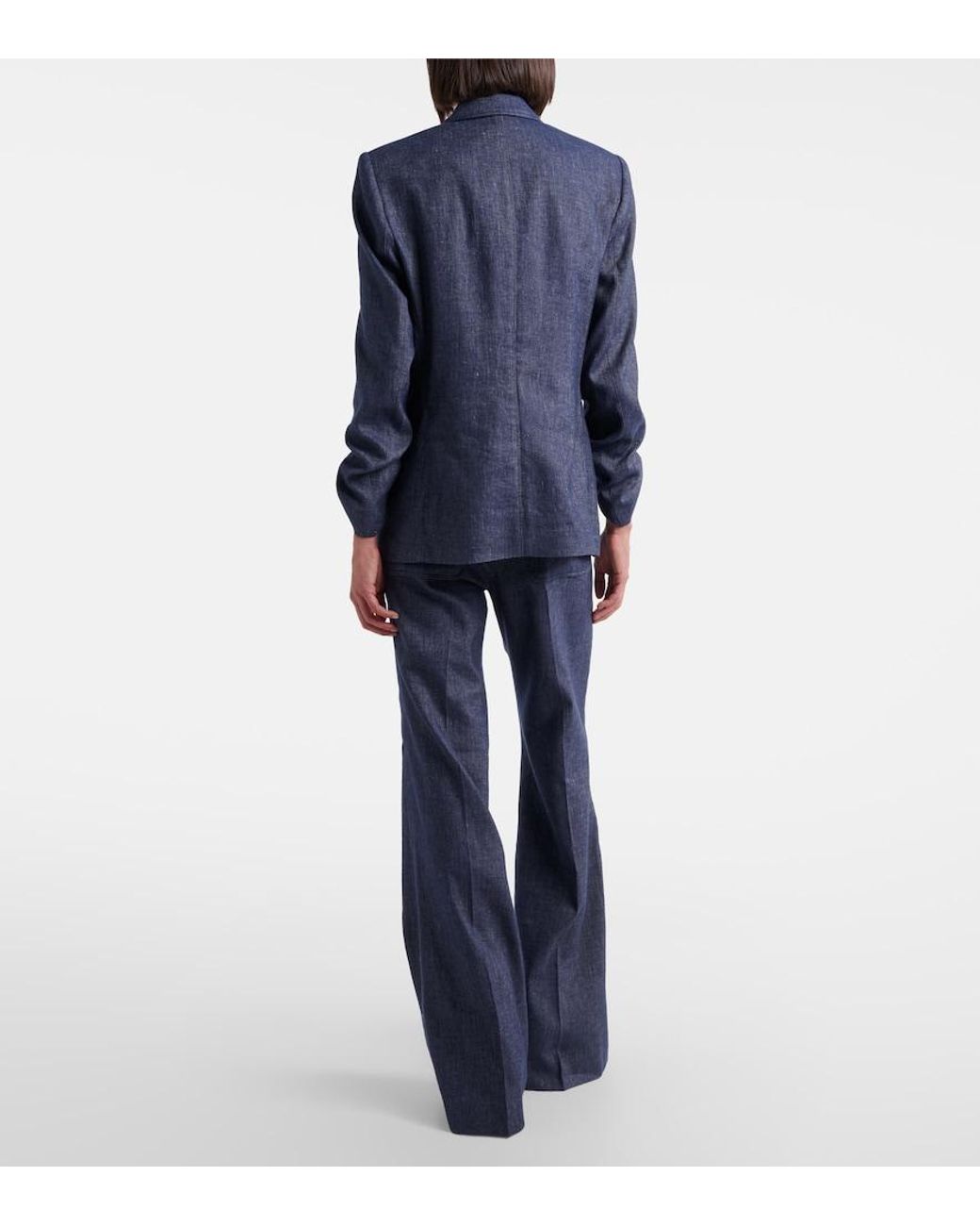 Dorothee Schumacher Blue Fluid Denim Flared Pants