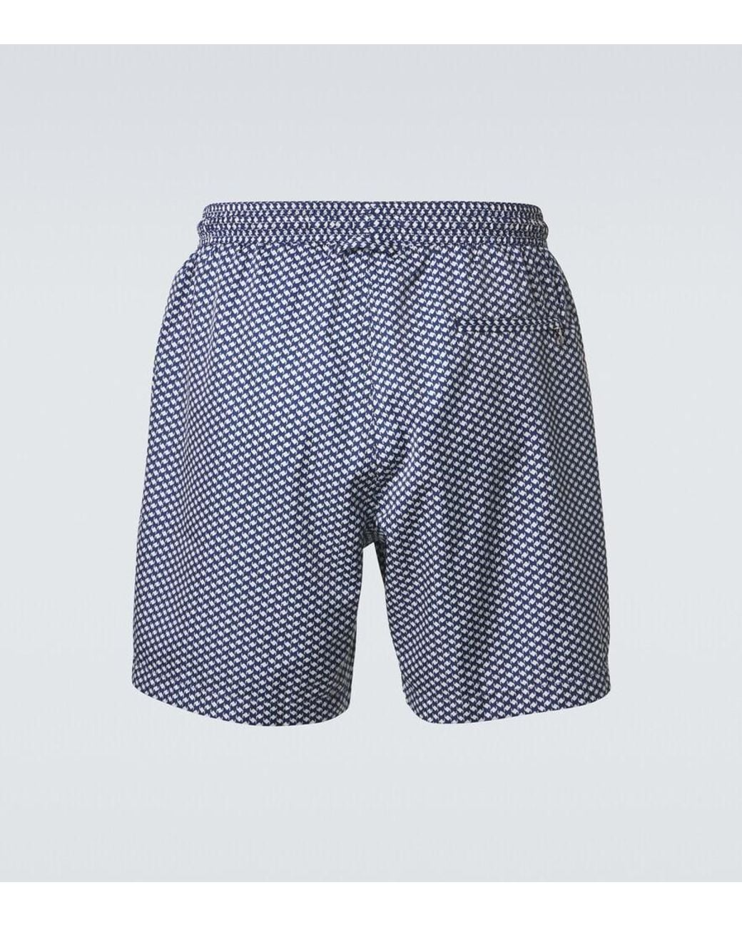 Orlebar Brown Blue Mastiff Printed Swim Trunks for men