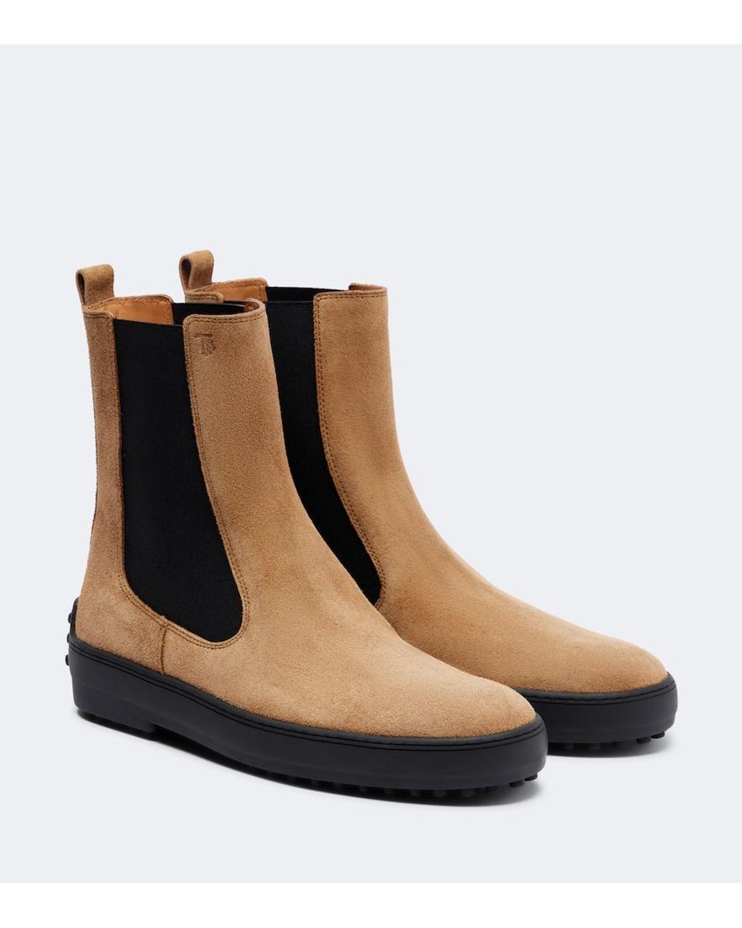 Tod's Brown Suede Chelsea Boots