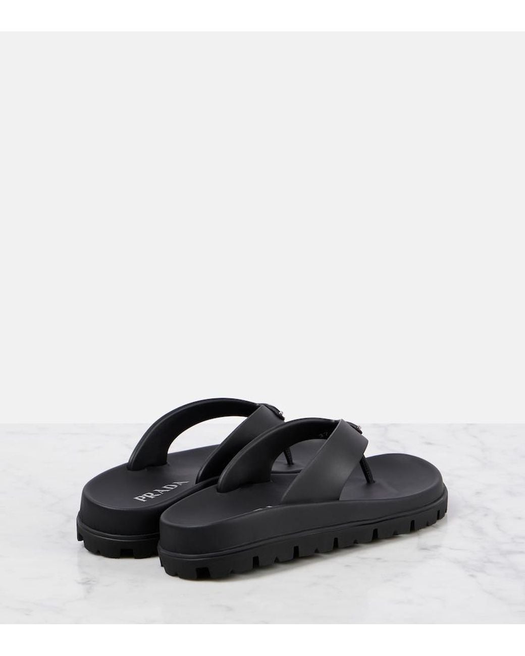 Prada Black Sandalen