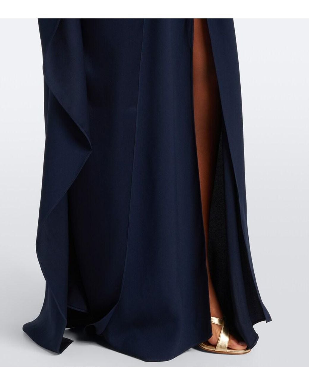 Taller Marmo Blue Ooo Crepe Cady Kaftan