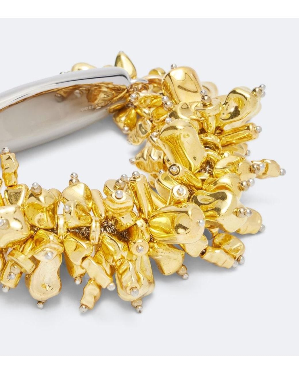 Dries Van Noten Metallic Embroidered Beaded Bracelet