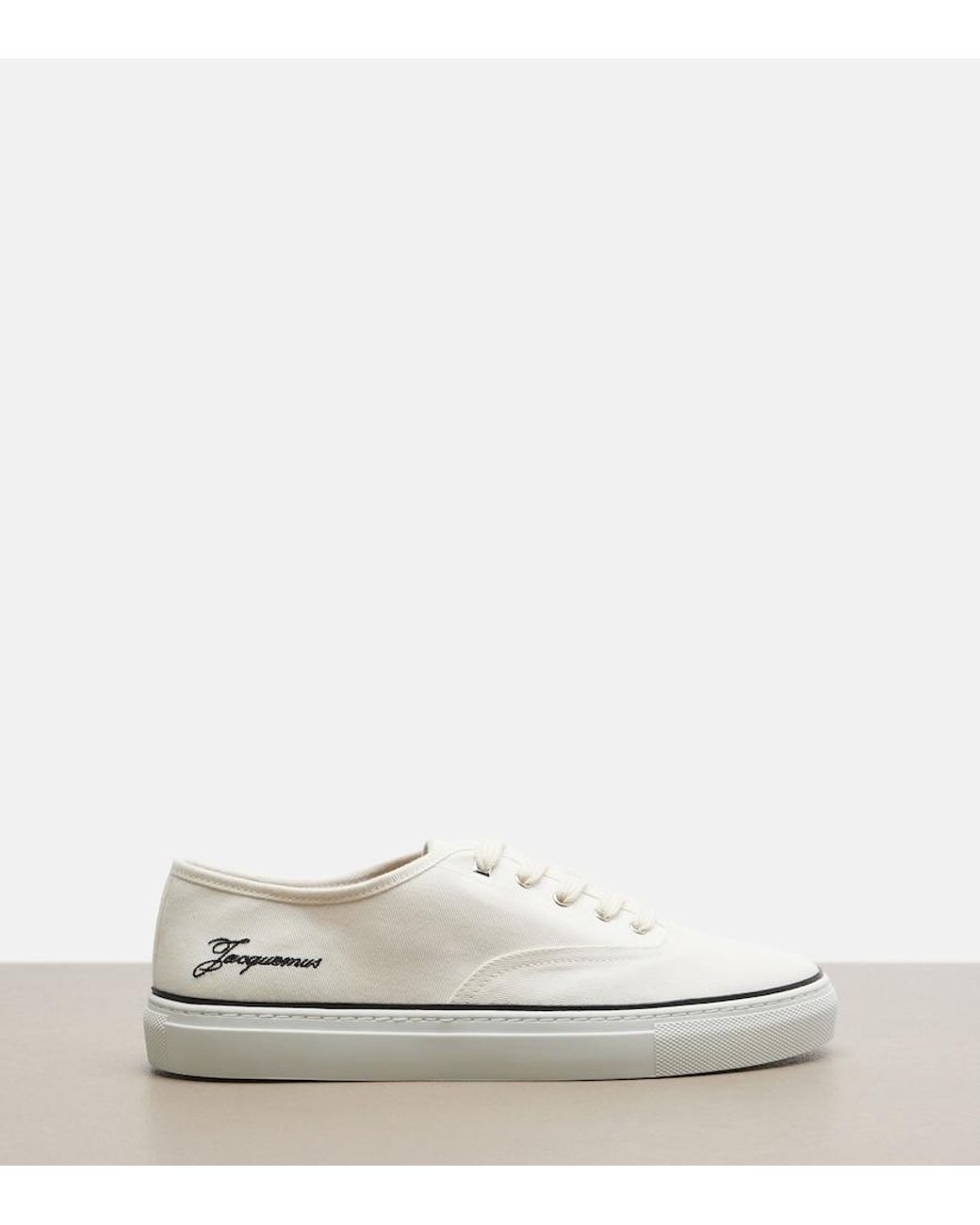 Jacquemus White Fefe Canvas Sneakers