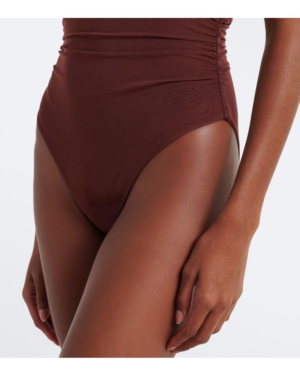 Sir Purple Off-Shoulder Mesh Bodysuit