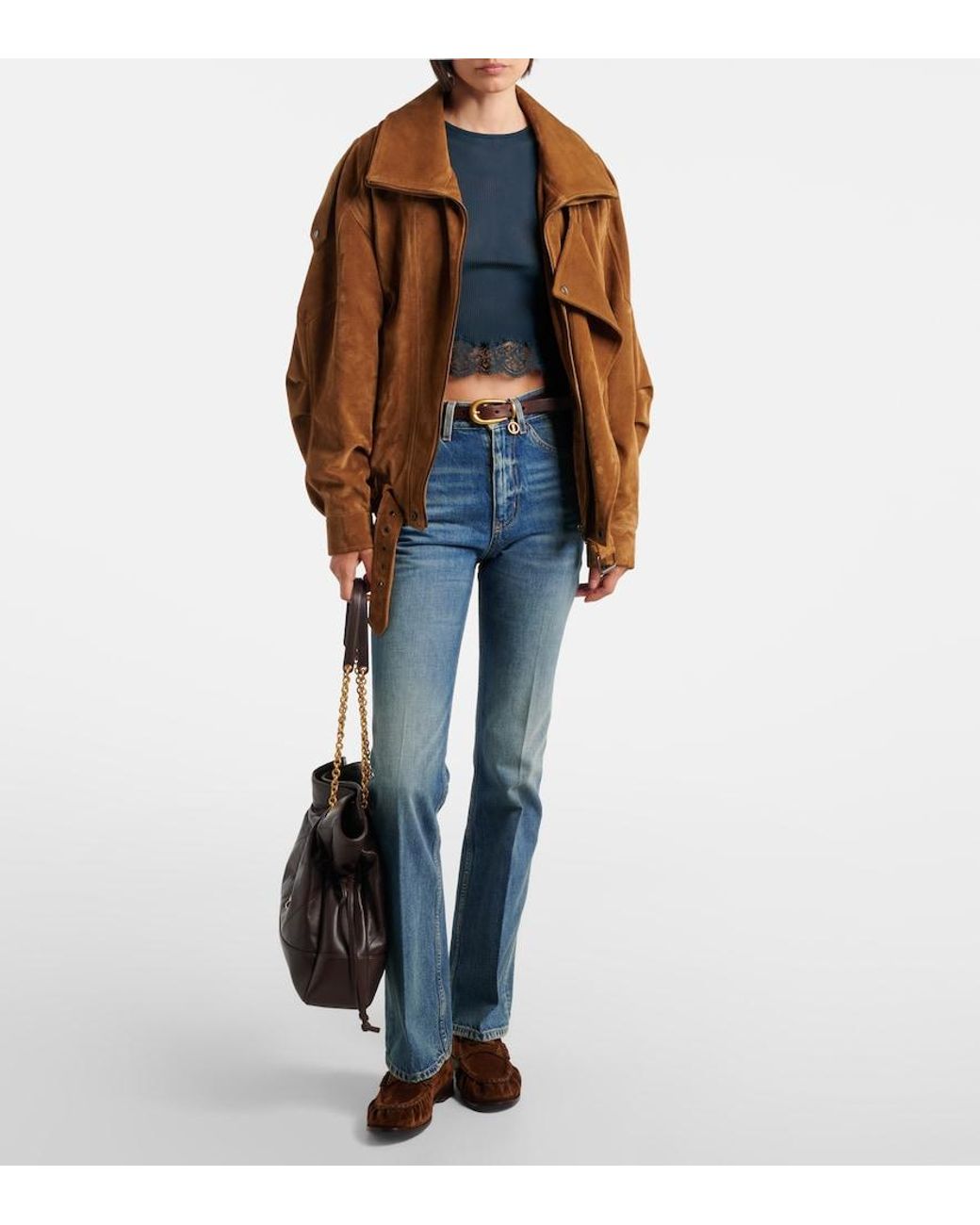 Saint Laurent Blue Clyde Bootcut Jeans