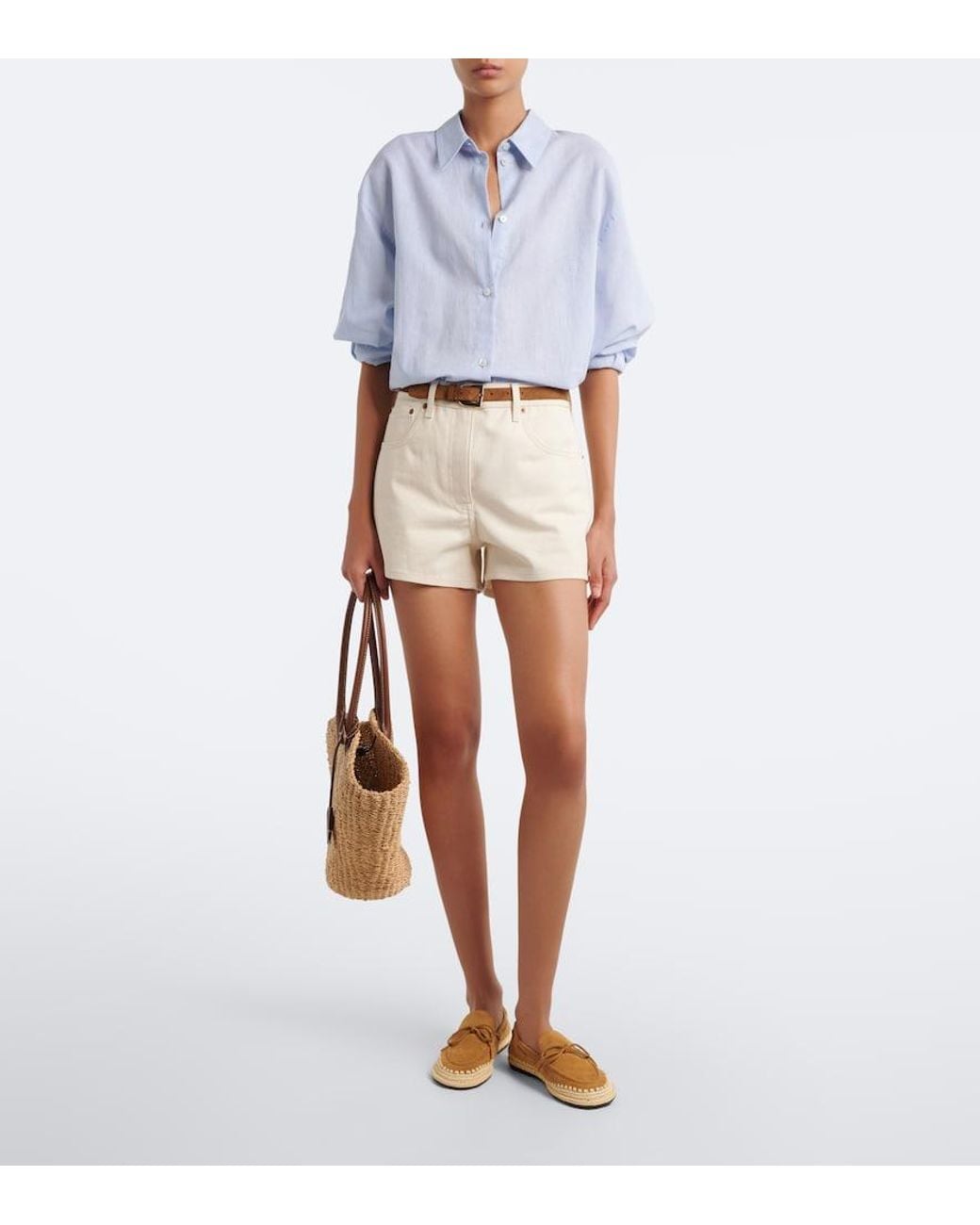 Tory Burch Natural The Raffia Boaty Suede Espadrilles