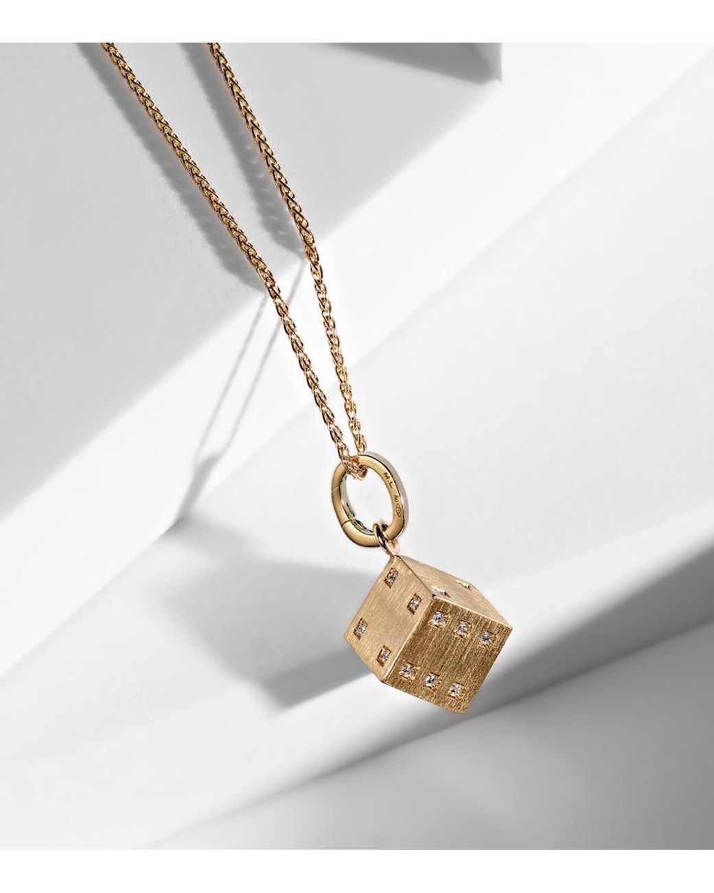 Marie Lichtenberg White Spiga 18Kt Necklace With Diamonds