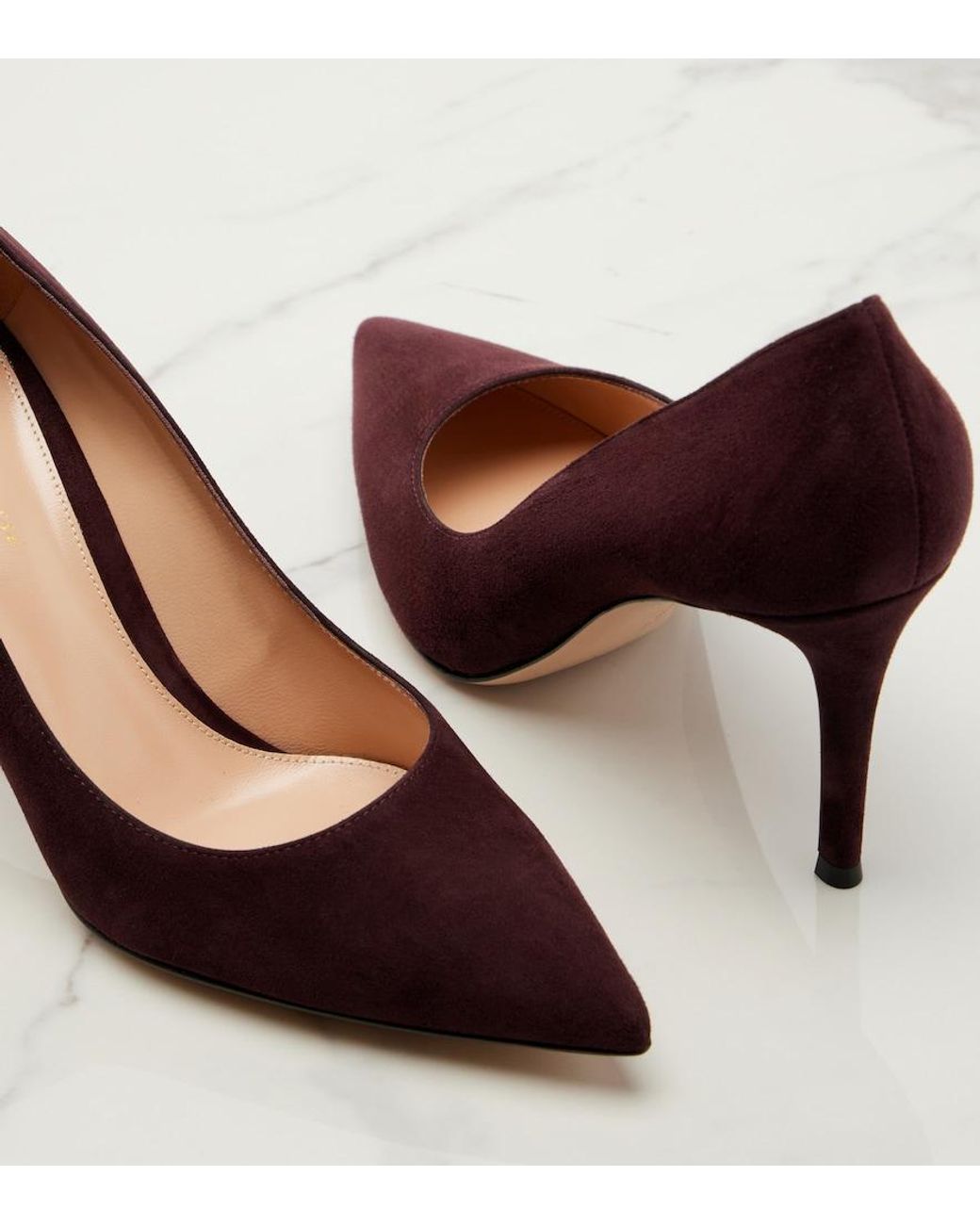 Gianvito Rossi Brown Gianvito Suede Pumps