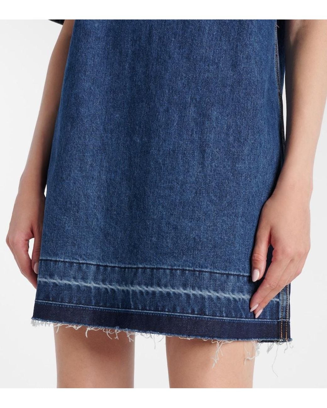 Veronica Beard Blue Denim Shirt Dress