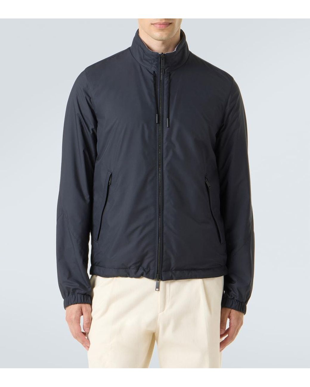 Zegna Blue Brezza Reversible Jacket for men
