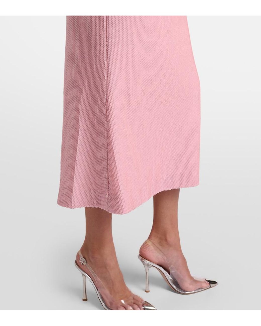 Rebecca Vallance Pink Lydia Cutout Sequined Cocktail Dress