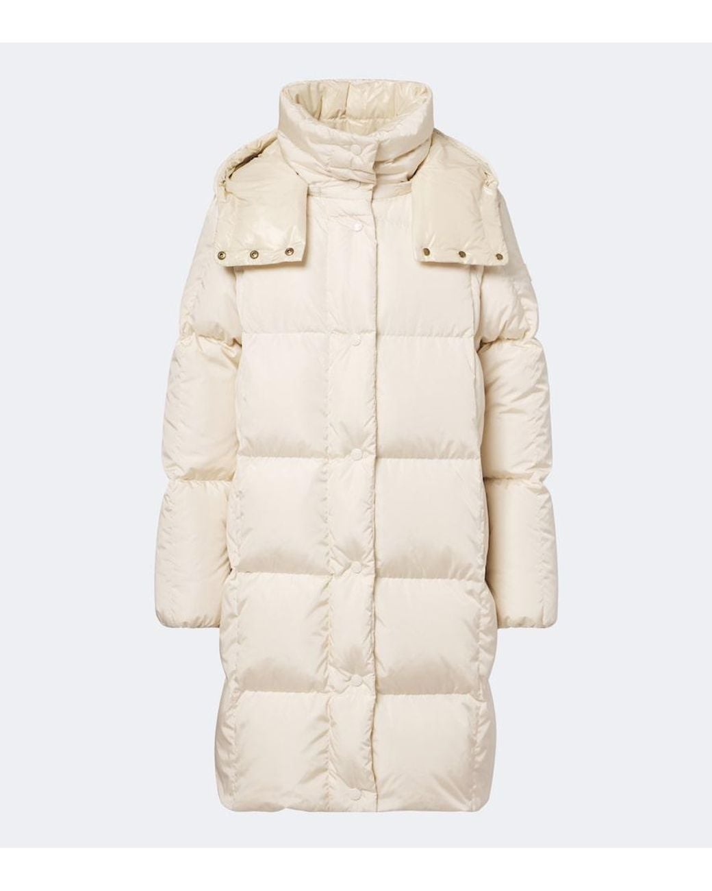 Moncler Natural Litte Hooded Down Coat