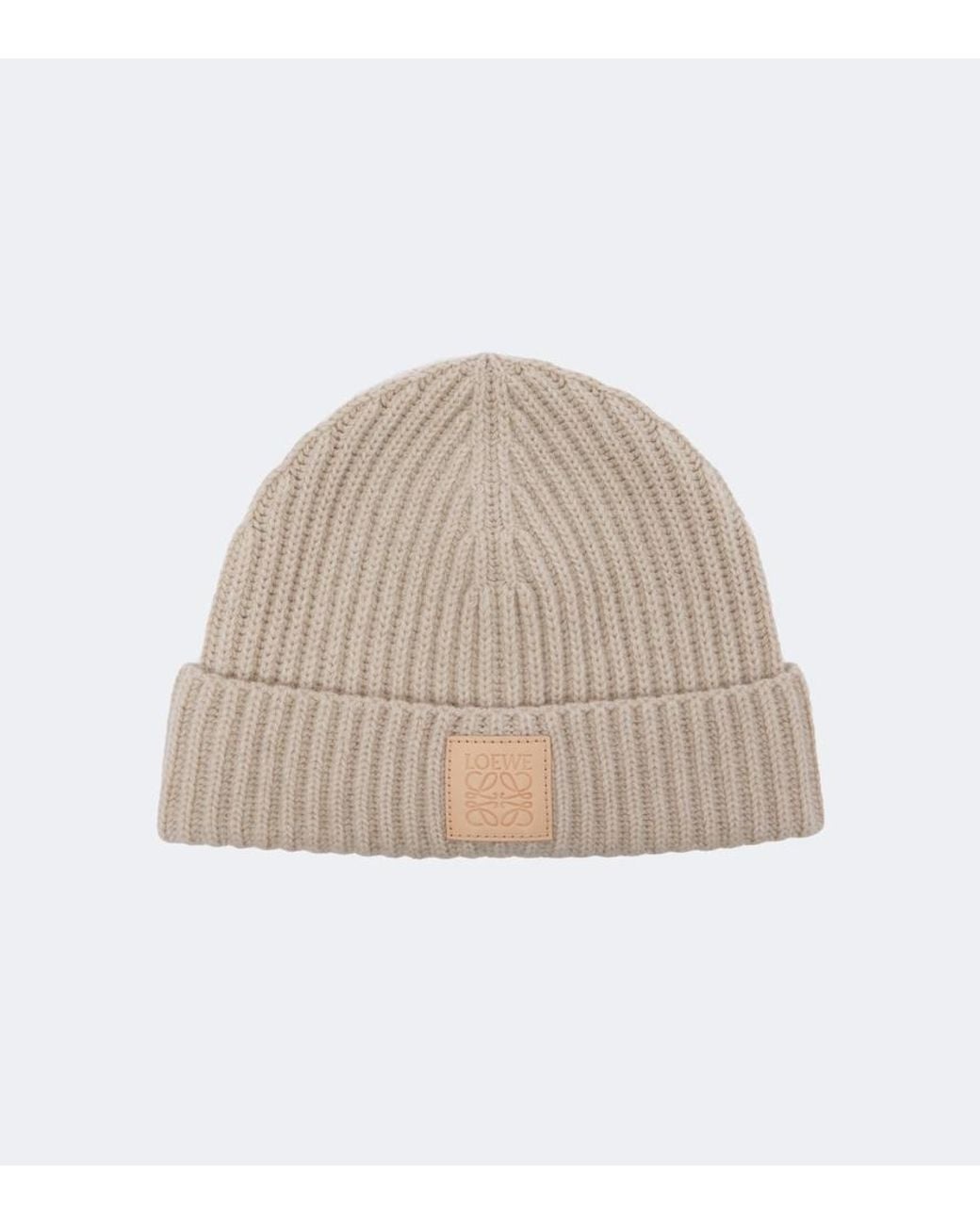 Loewe Natural Anagram Cashmere Beanie