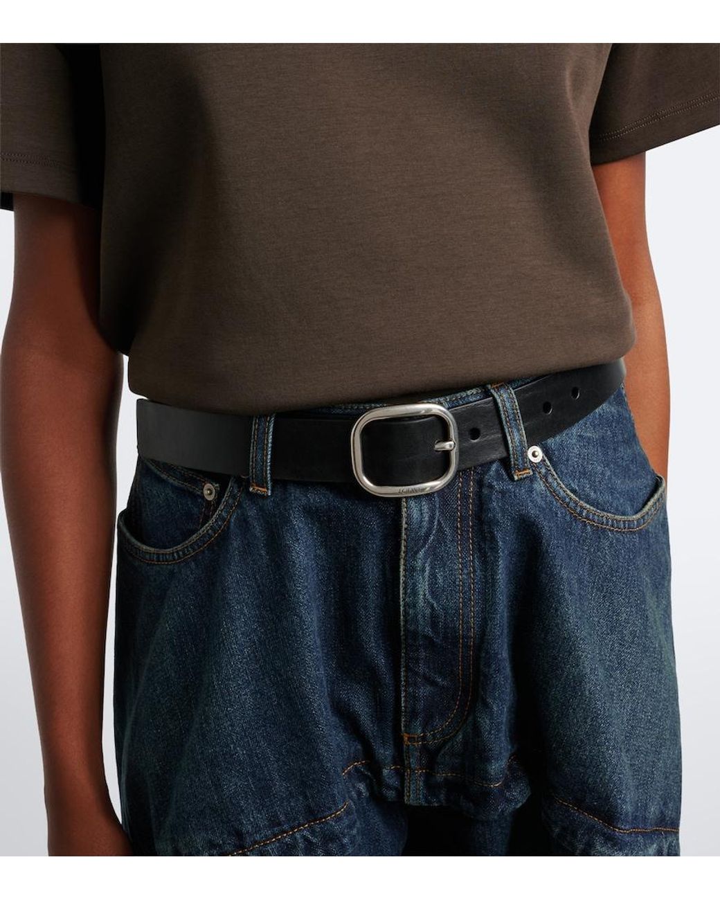 Loewe Black Leather Belt