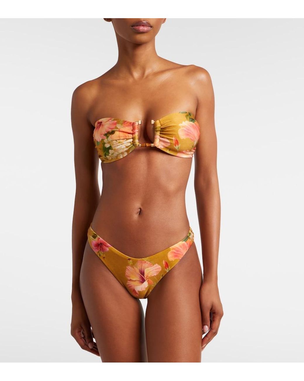 Zimmermann White Mahon Floral Bikini