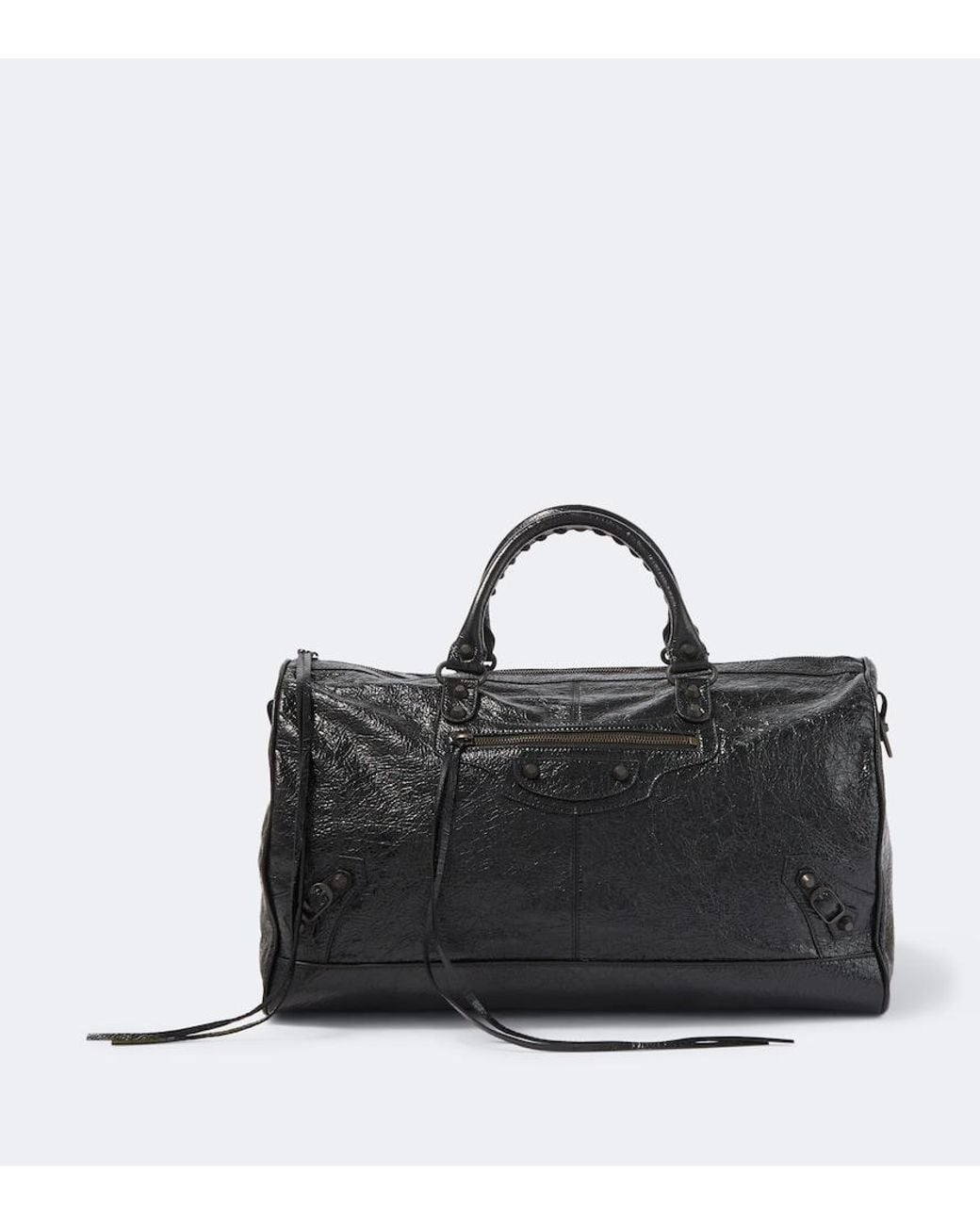 Balenciaga Black Le City Leather Tote Bag for men