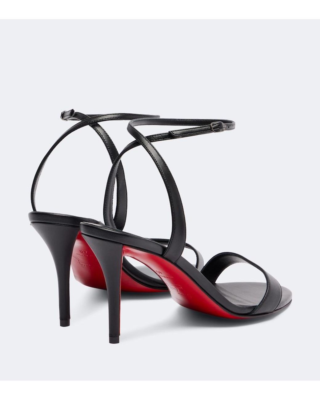 Christian Louboutin Black Miss Z Sandal 80 Leather Sandals