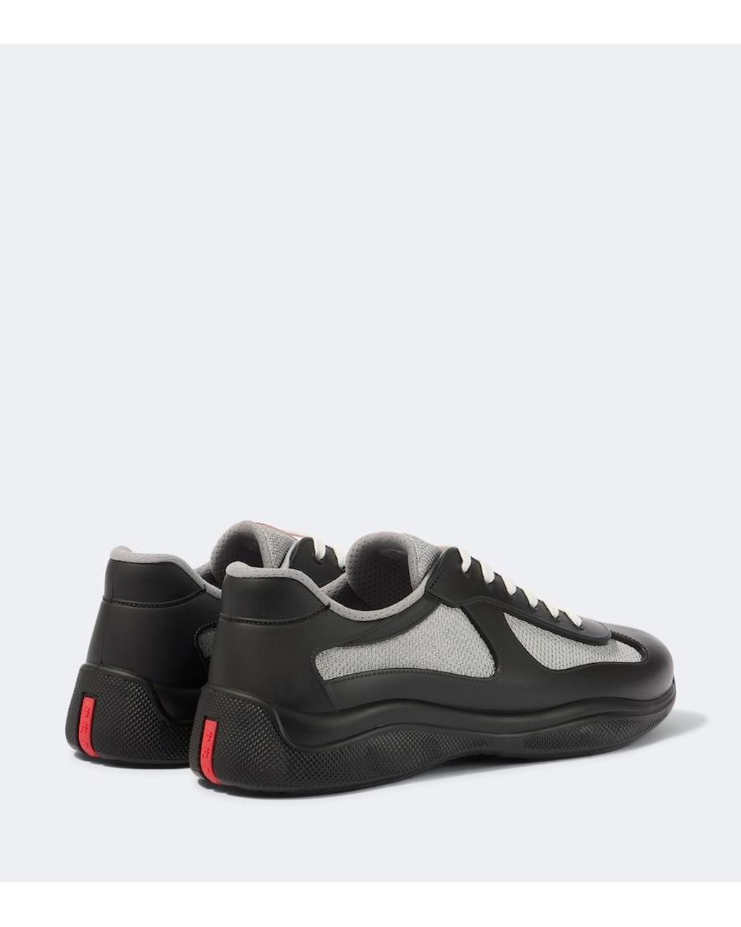 Prada Black Recycled Polyester-blend Sneakers for men