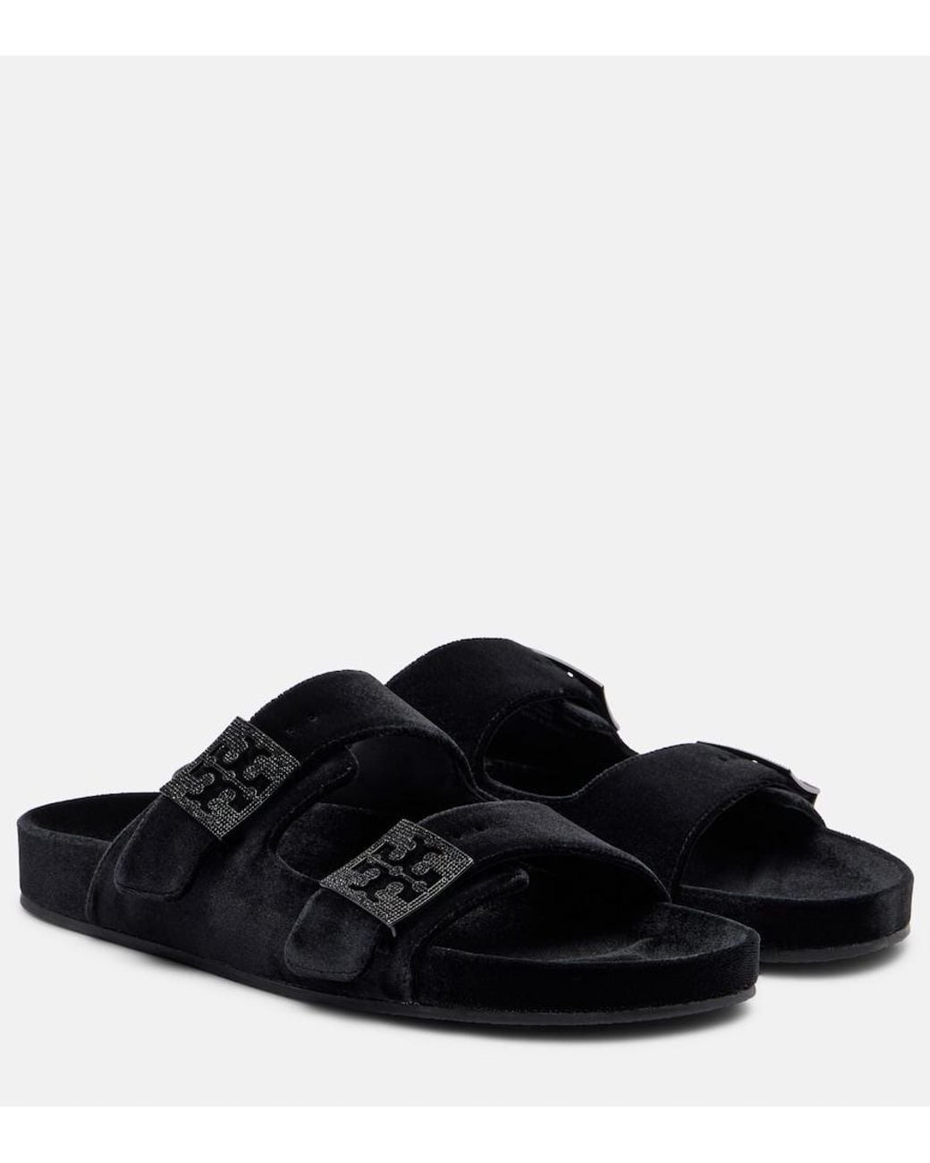 Tory Burch Black Mellow Pavé Sandal