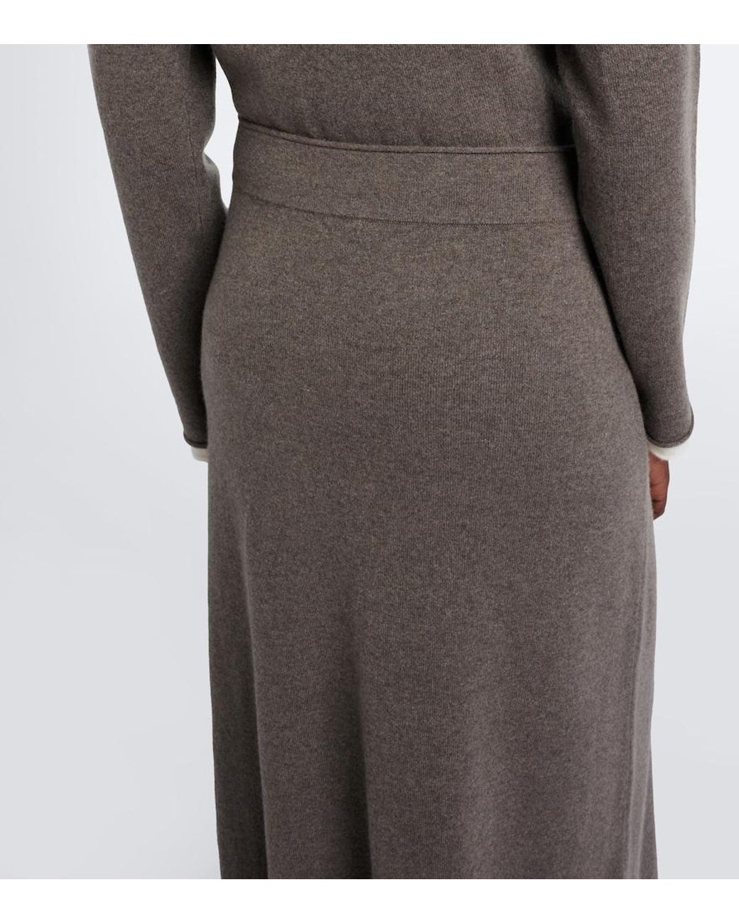 arch4 Brown Parker Cashmere Maxi Skirt