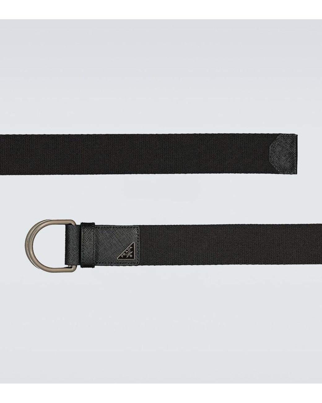 Prada Black Re-Nylon Belt for men