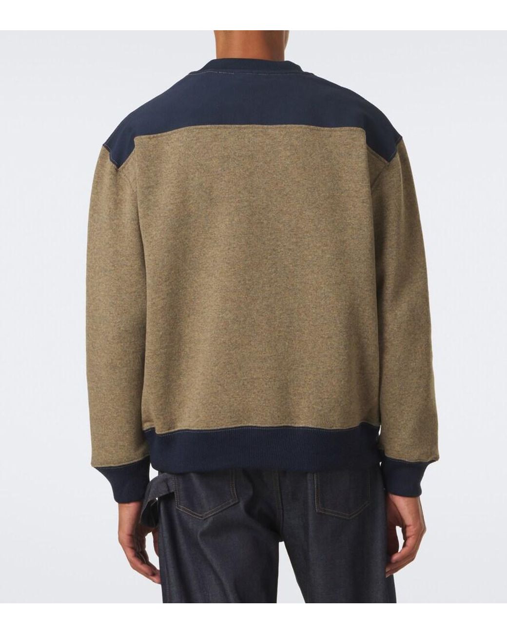 J.W. Anderson Green Embroidered Wool-Blend Half-Zip Sweater for men