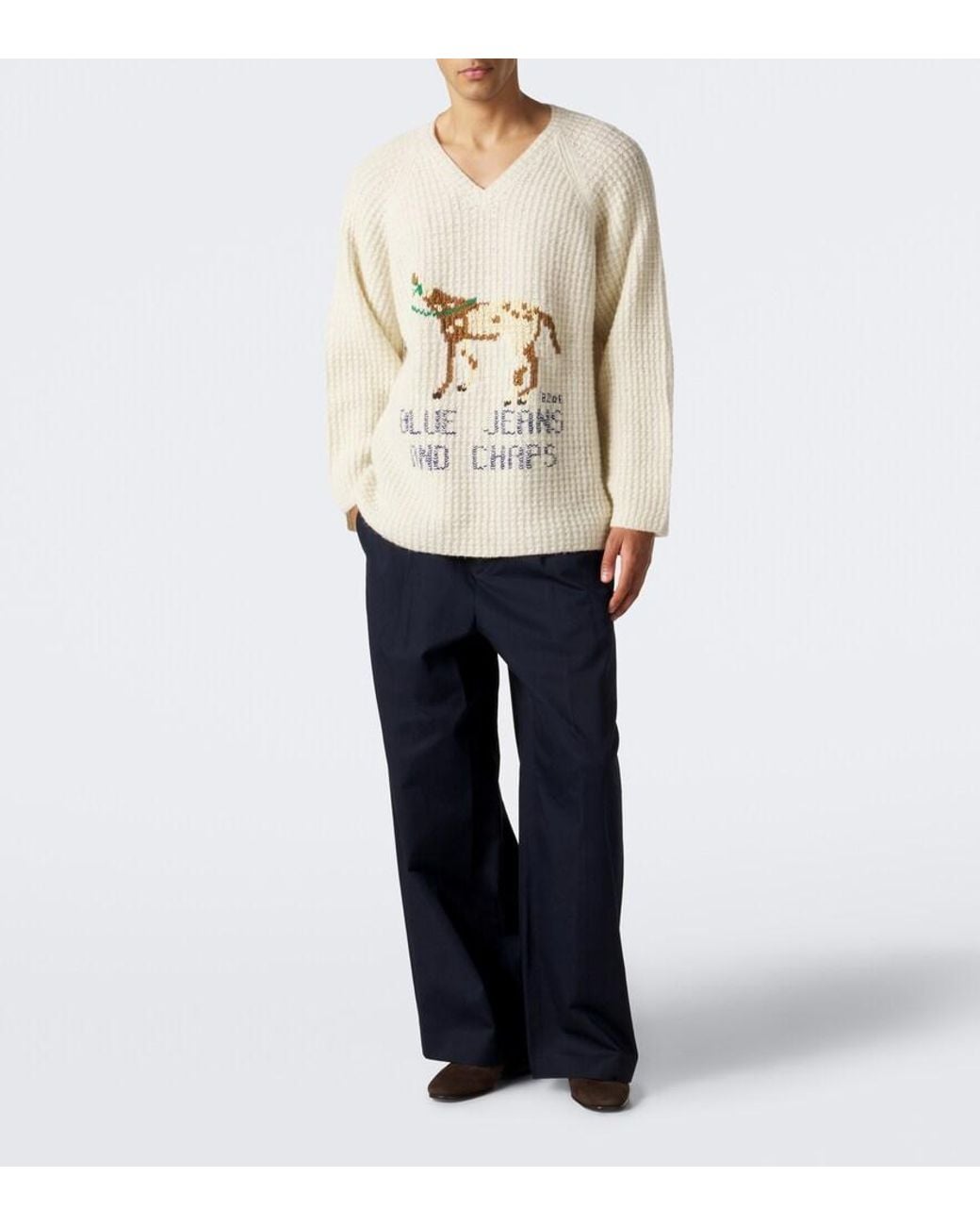 Pullover Show di Bode in Natural da Uomo