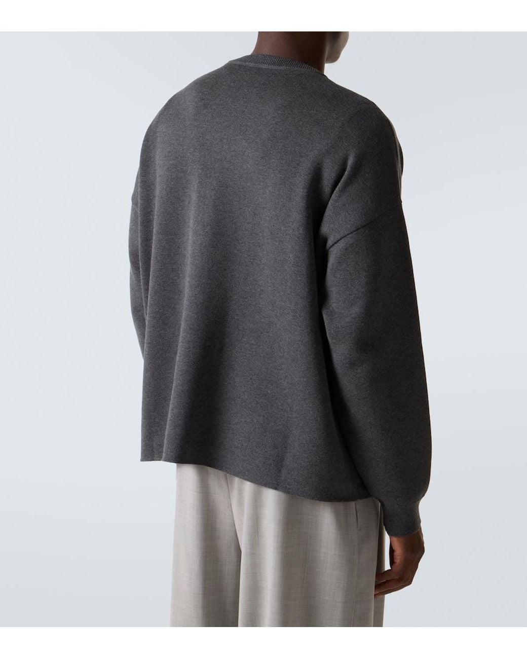 Loewe Gray Anagram Sweater for men