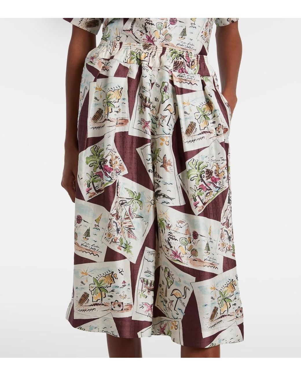 Loro Piana White Emon Silk Bermuda Shorts