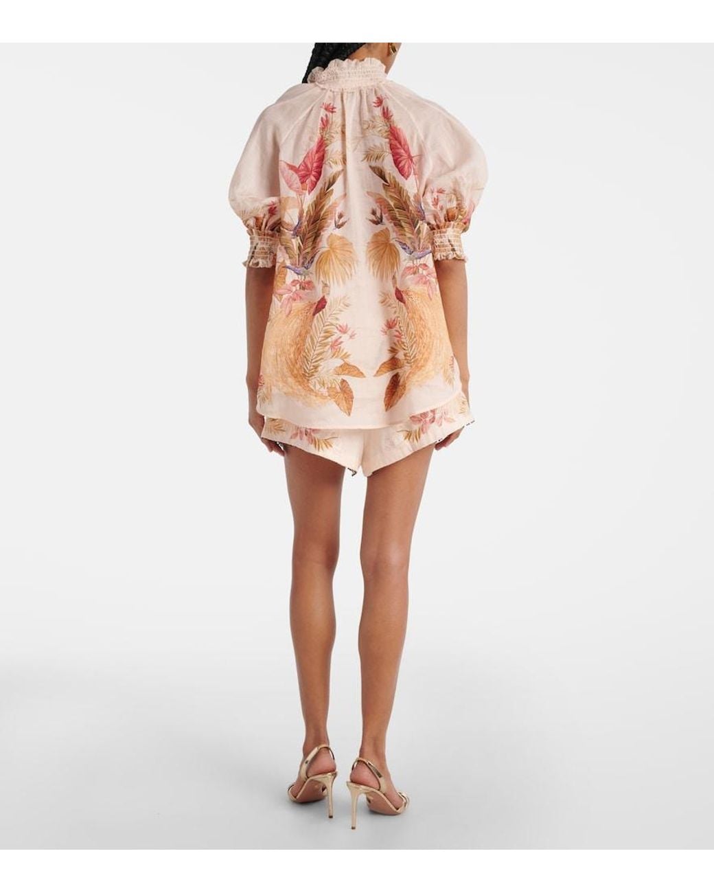 Zimmermann Natural Ascension Printed Blouse