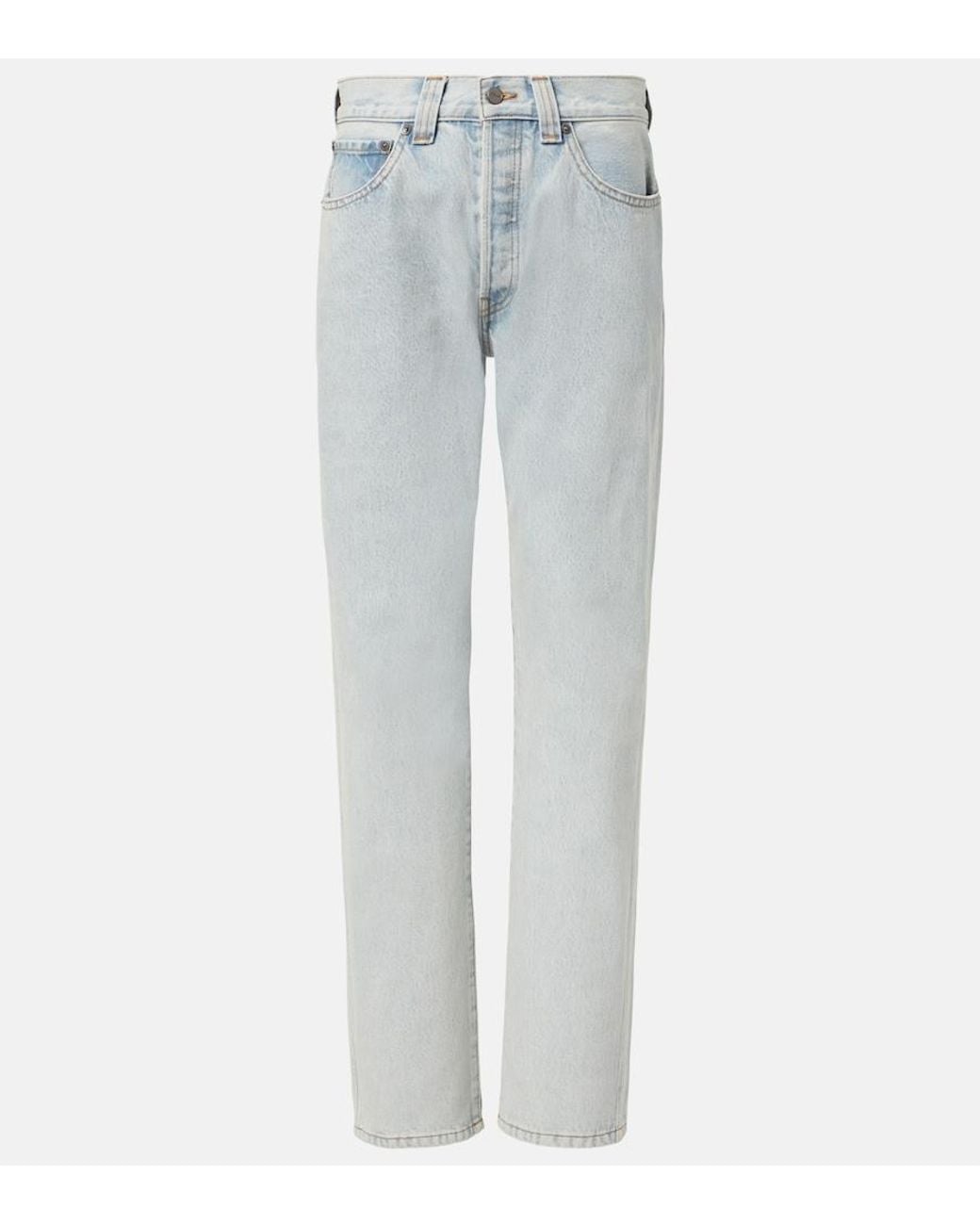 Khaite Blue Callum Straight Jeans