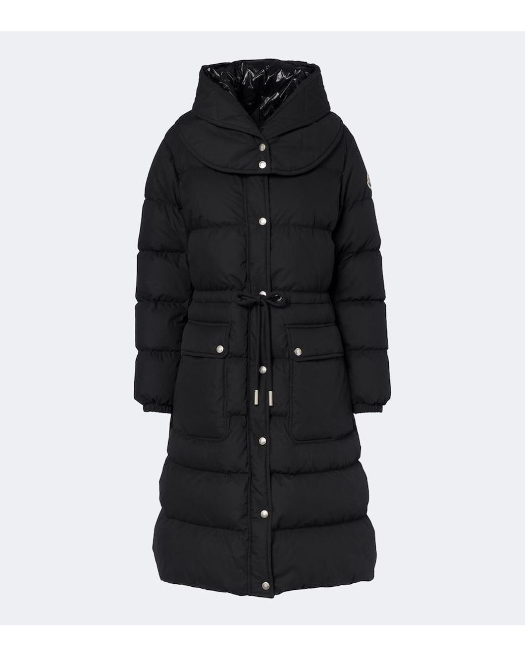 Moncler Black Pic Hooded Down Coat