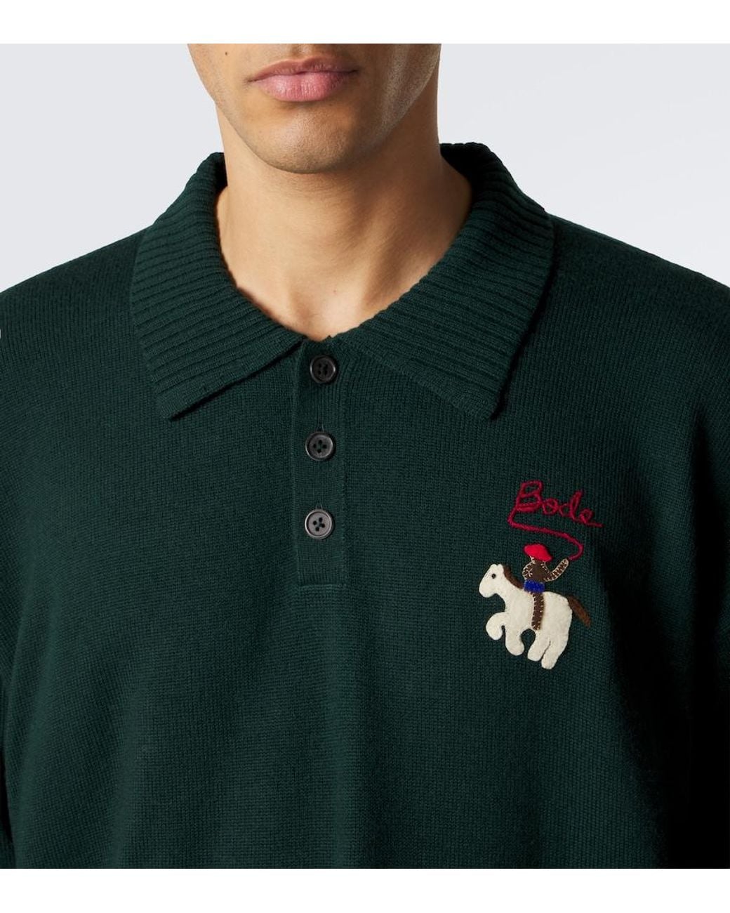 Pullover Polo di Bode in Green da Uomo