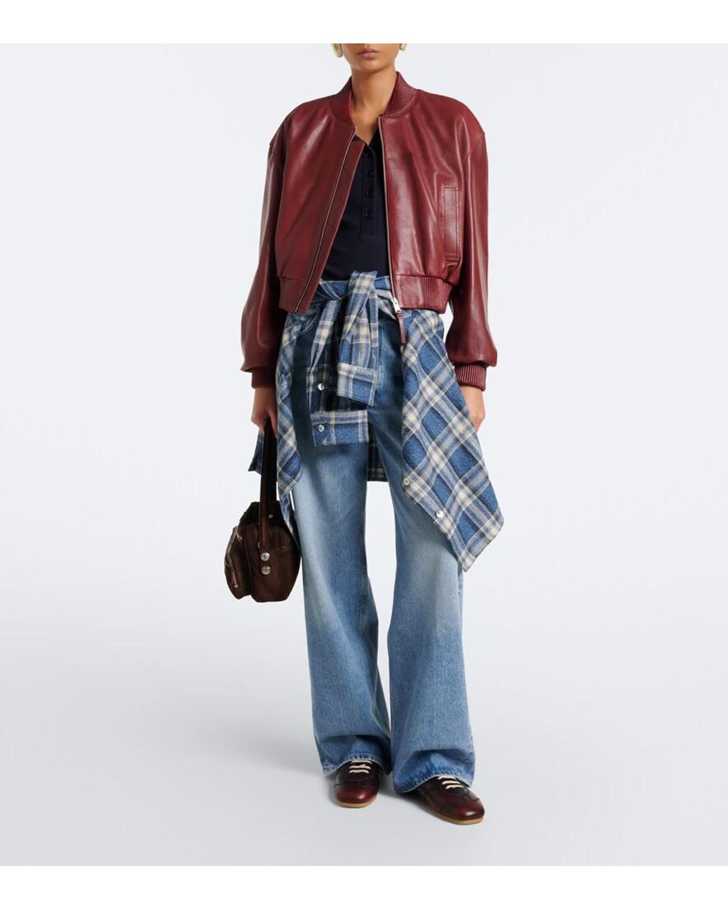 Citizens of Humanity Blue Ayla Faded Wide-Leg Jeans