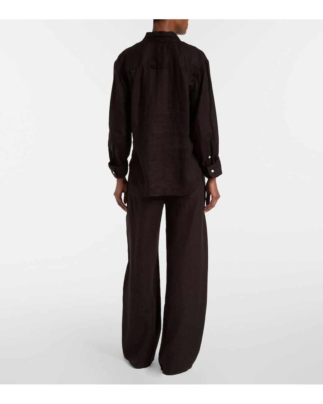 Citizens of Humanity Black Kayla Linen Shirt