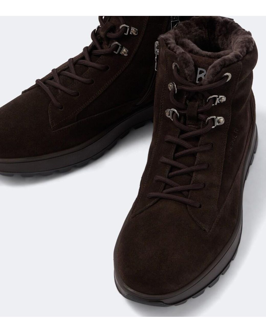 Bogner Brown Antwerp Suede Lace-Up Boots for men
