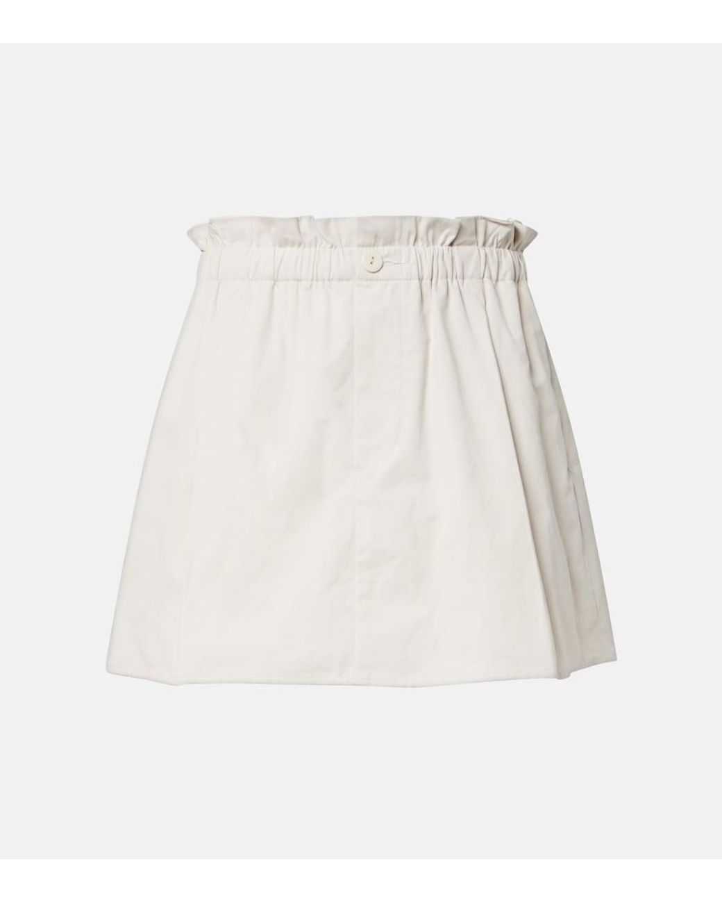 Vince White Cotton Twill Skort