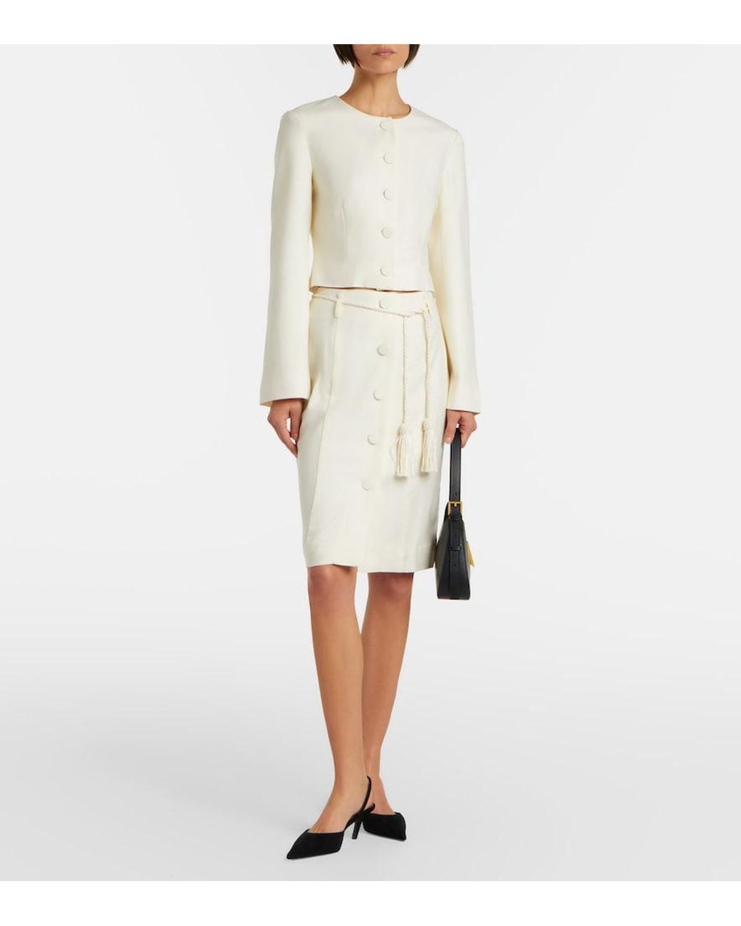 Posse White Elspeth Wool Jacket