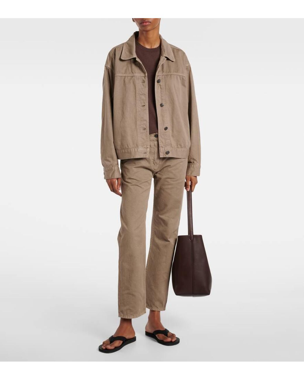 ananabTHE ROW marena jacket ザロウ The Row Marena Denim Jacket in Natural | Lyst