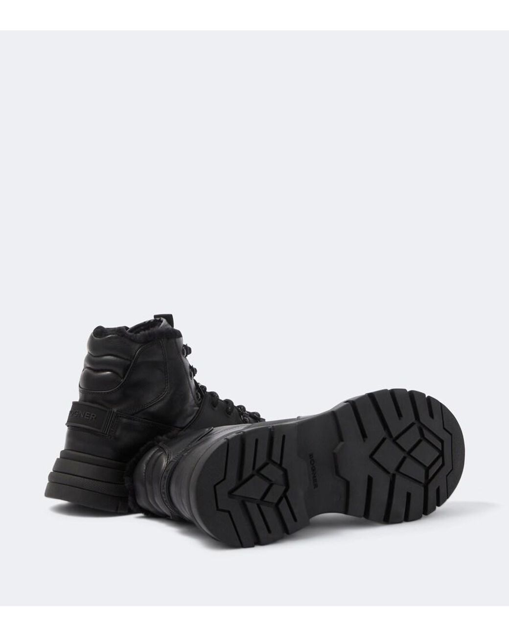 Bogner Black Copper Mountain Lace-Up Boots for men
