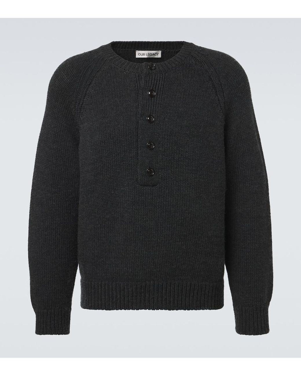 Our Legacy Black Wool Sweater for men