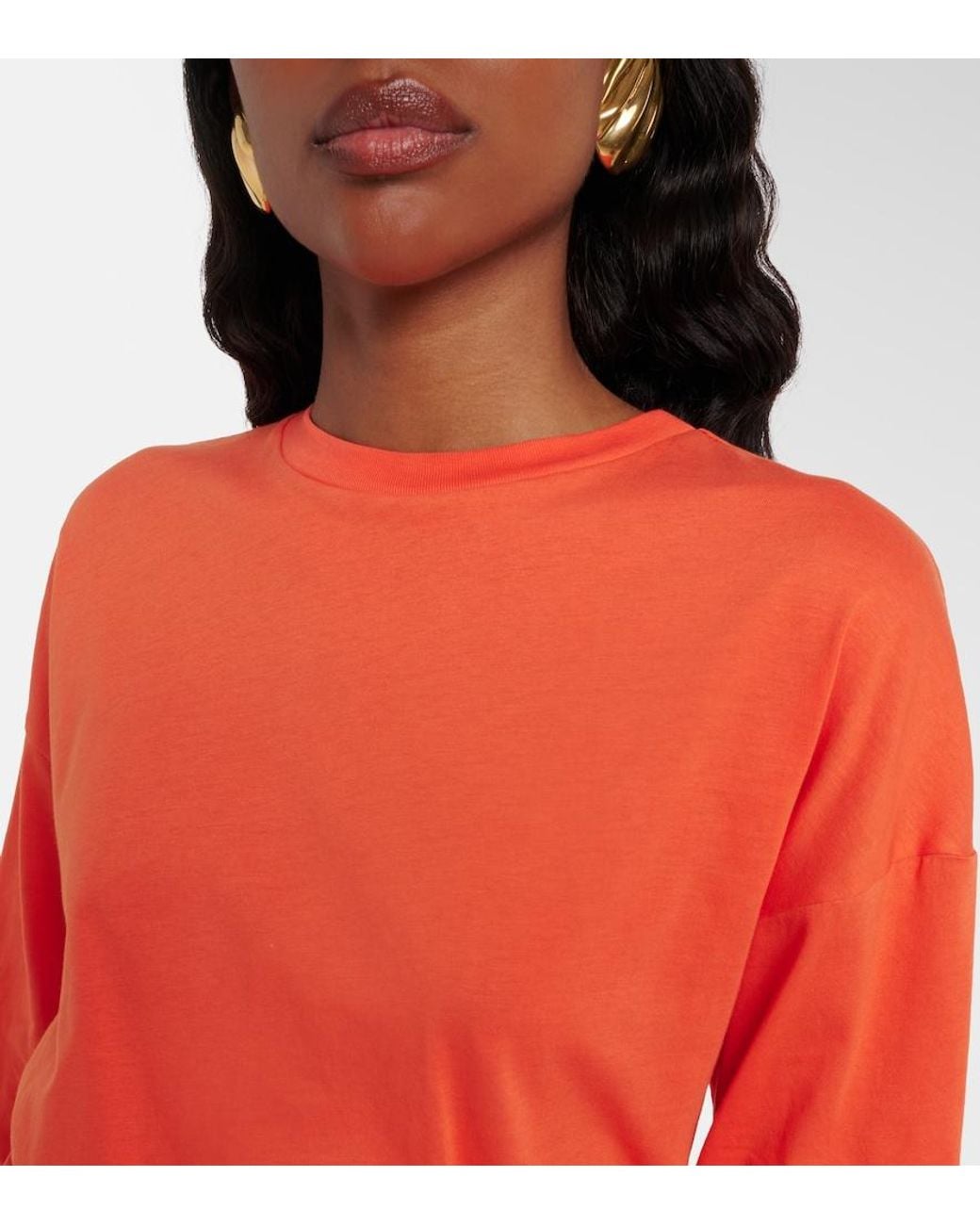 Christopher Esber Orange Bandana Cotton Beach Cover-Up