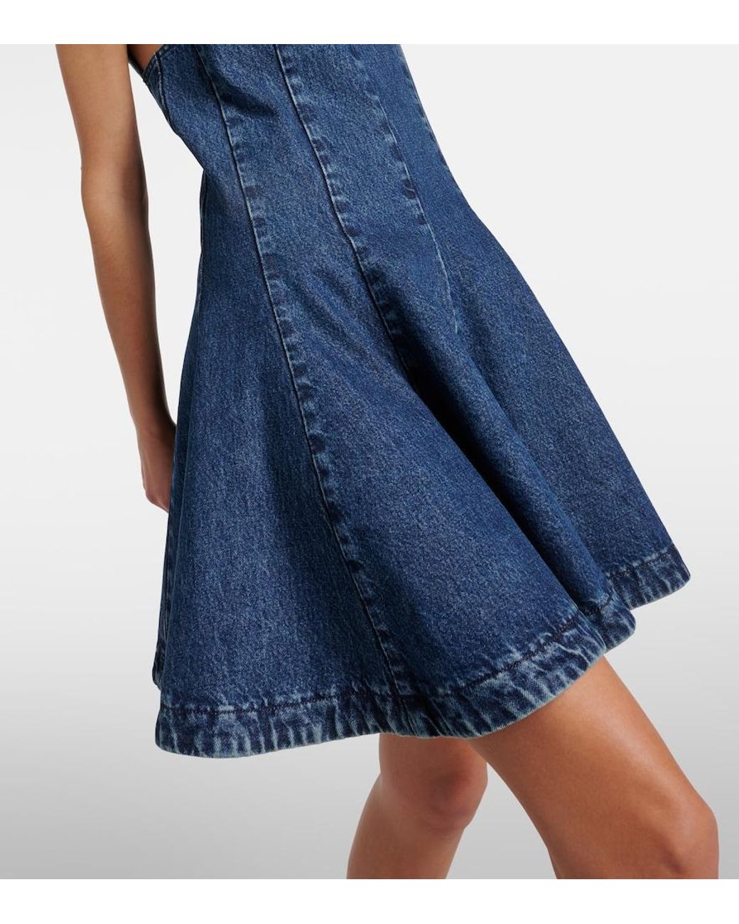 Khaite Blue Mags Denim Minidress