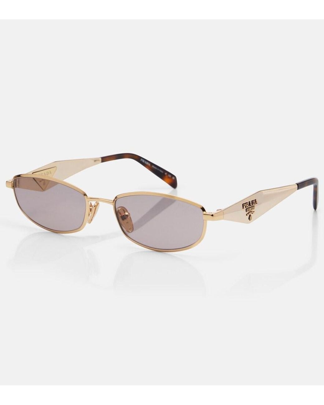 Prada Pink Cartiglio Oval Sunglasses