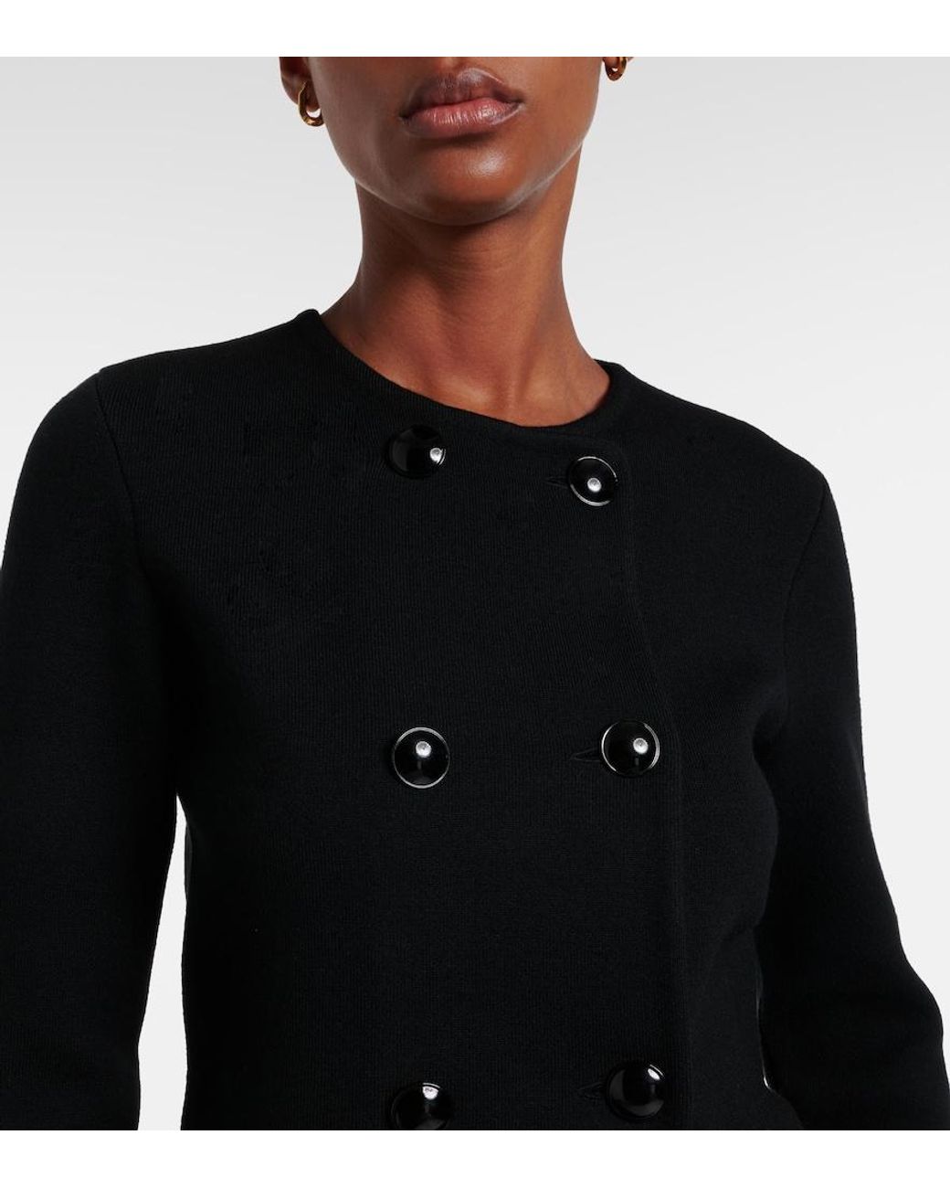 Dorothee Schumacher Black Sharp Ambition Wool-Blend Jacket